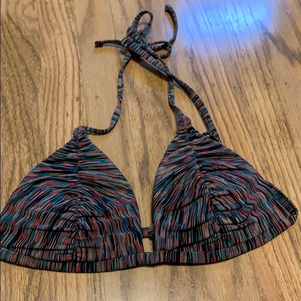 Muticolored Triangle top bikini medium